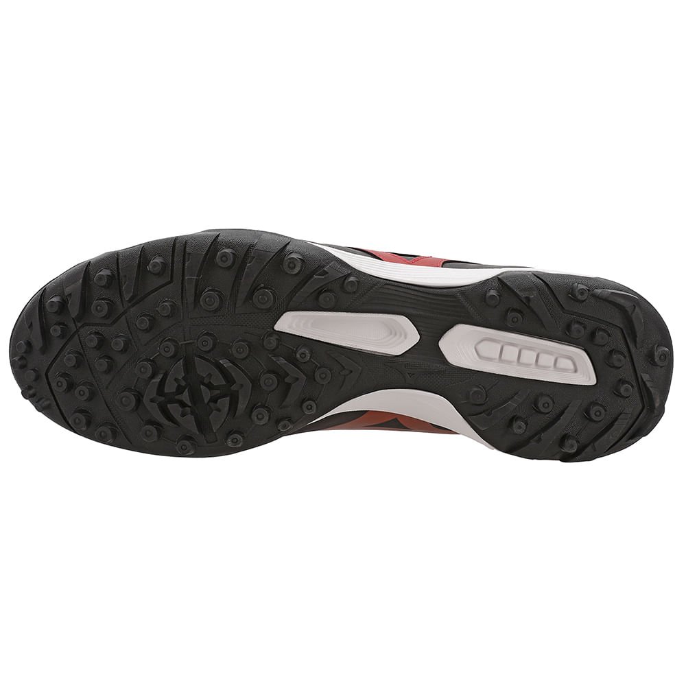 Chuteira de Campo Mizuno Morelia Classic AS Masculina Preto/Vermelho 2