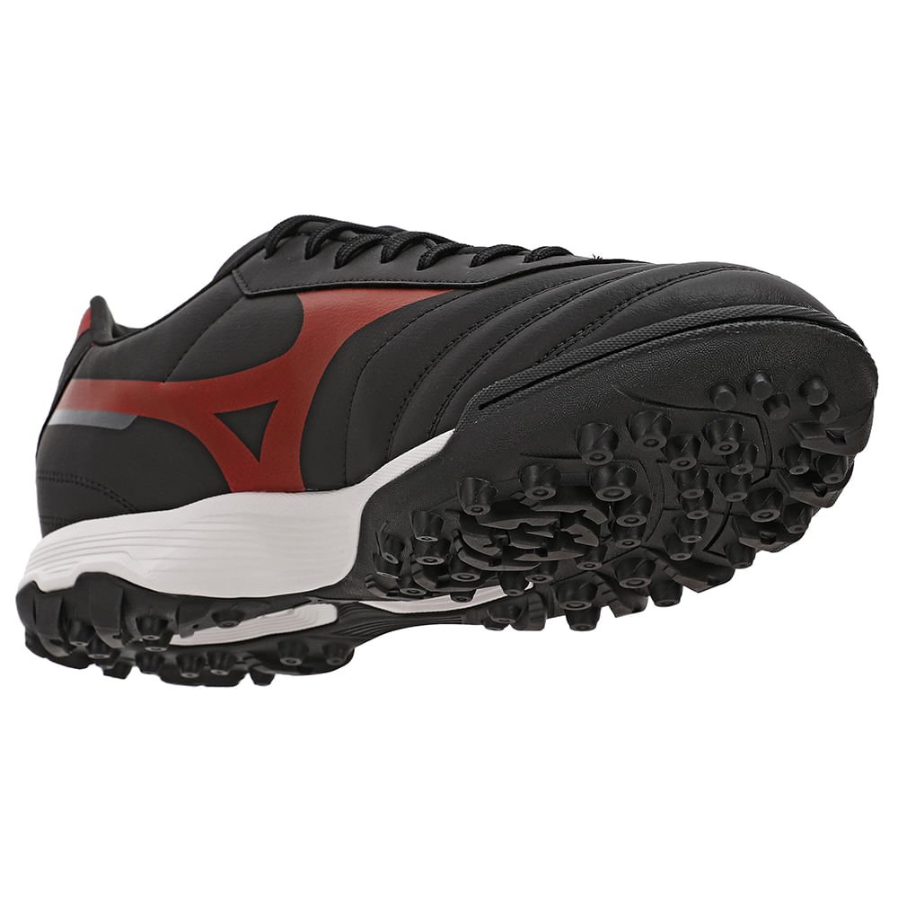 Chuteira de Campo Mizuno Morelia Classic AS Masculina Preto/Vermelho 6