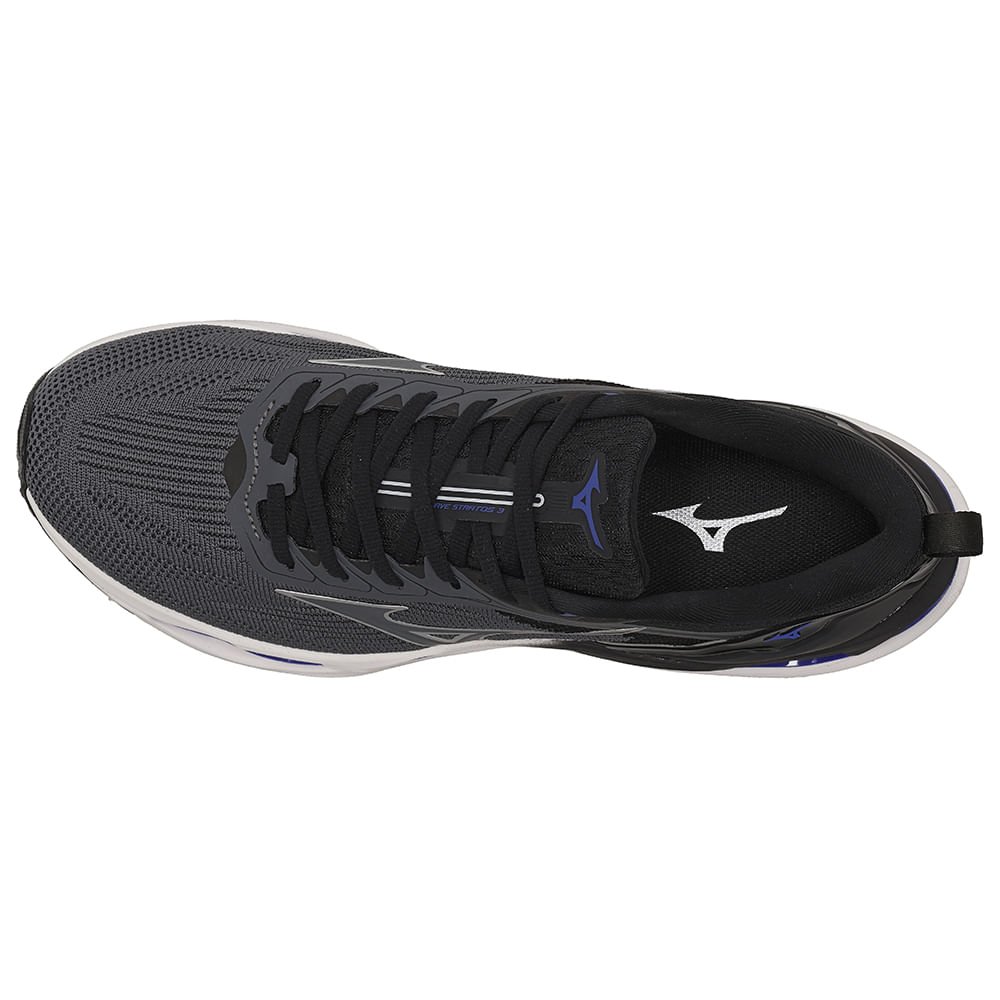 Tênis de Corrida Mizuno Wave Stratos 3 Masculino Cinza 2