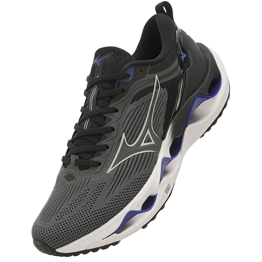 Tênis de Corrida Mizuno Wave Stratos 3 Masculino Cinza 6
