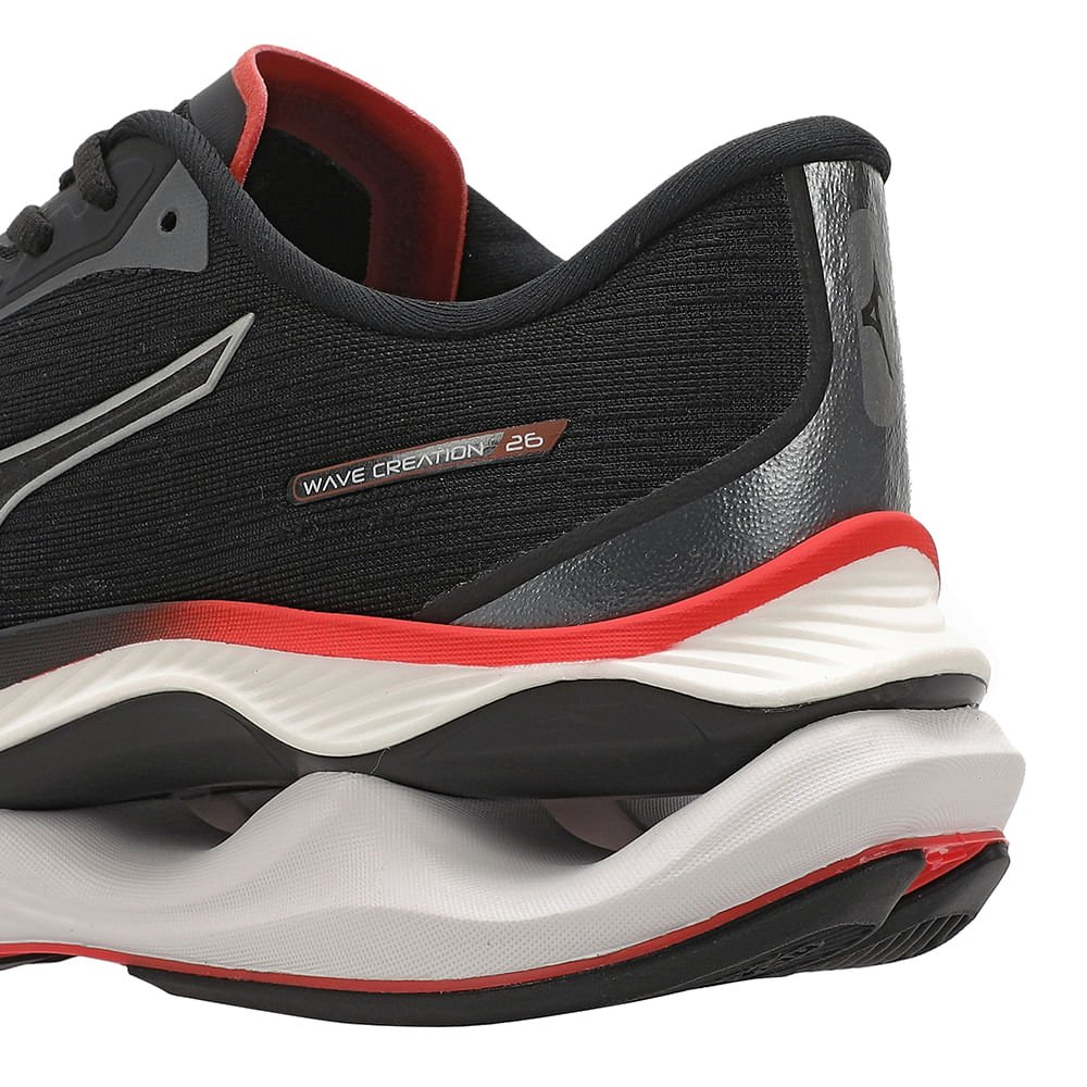 Tênis de Corrida Mizuno Wave Creation 26 Masculino Preto 8