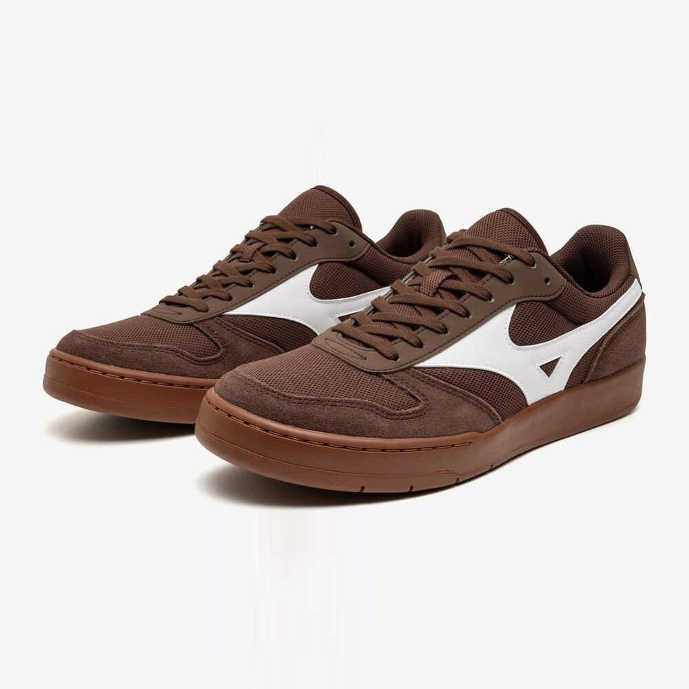 Tênis Casual Mizuno City Wind Marrom/Branco 2