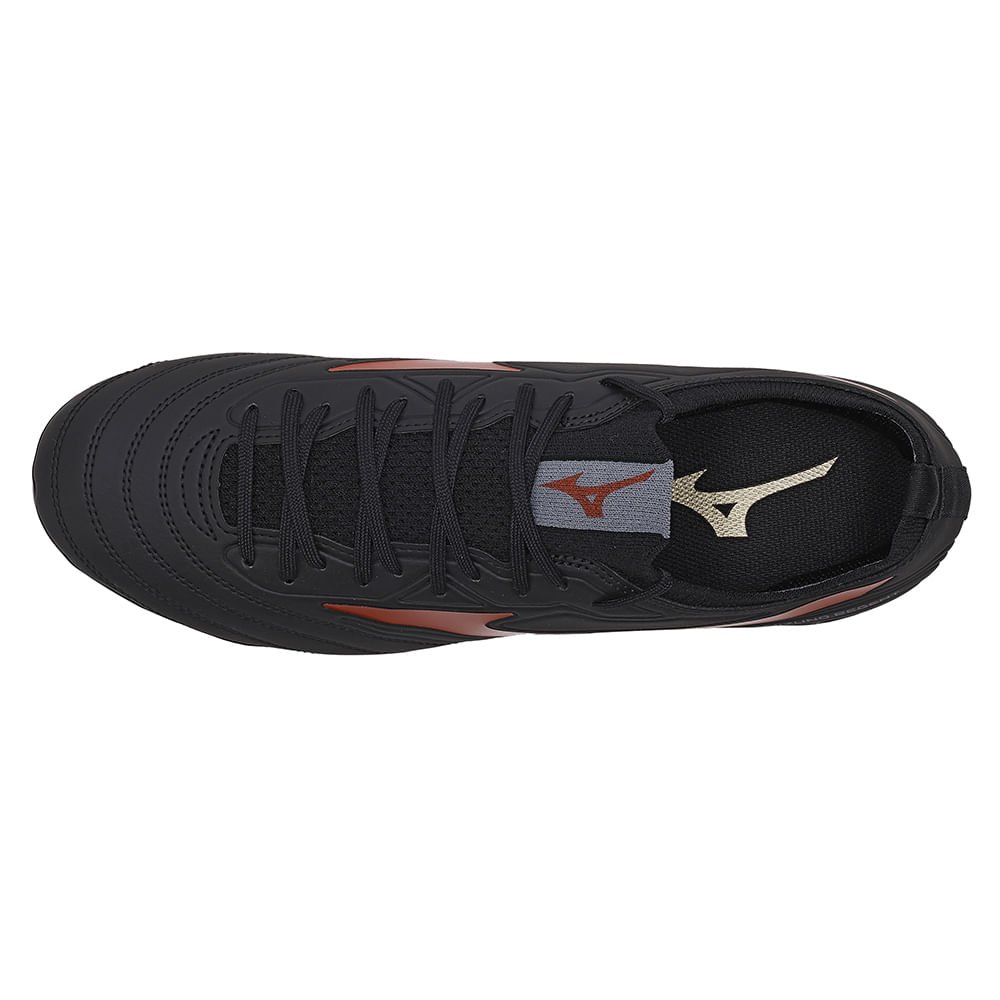 Chuteira de Campo Mizuno Regent MD Masculina Preto/Vermelho 3