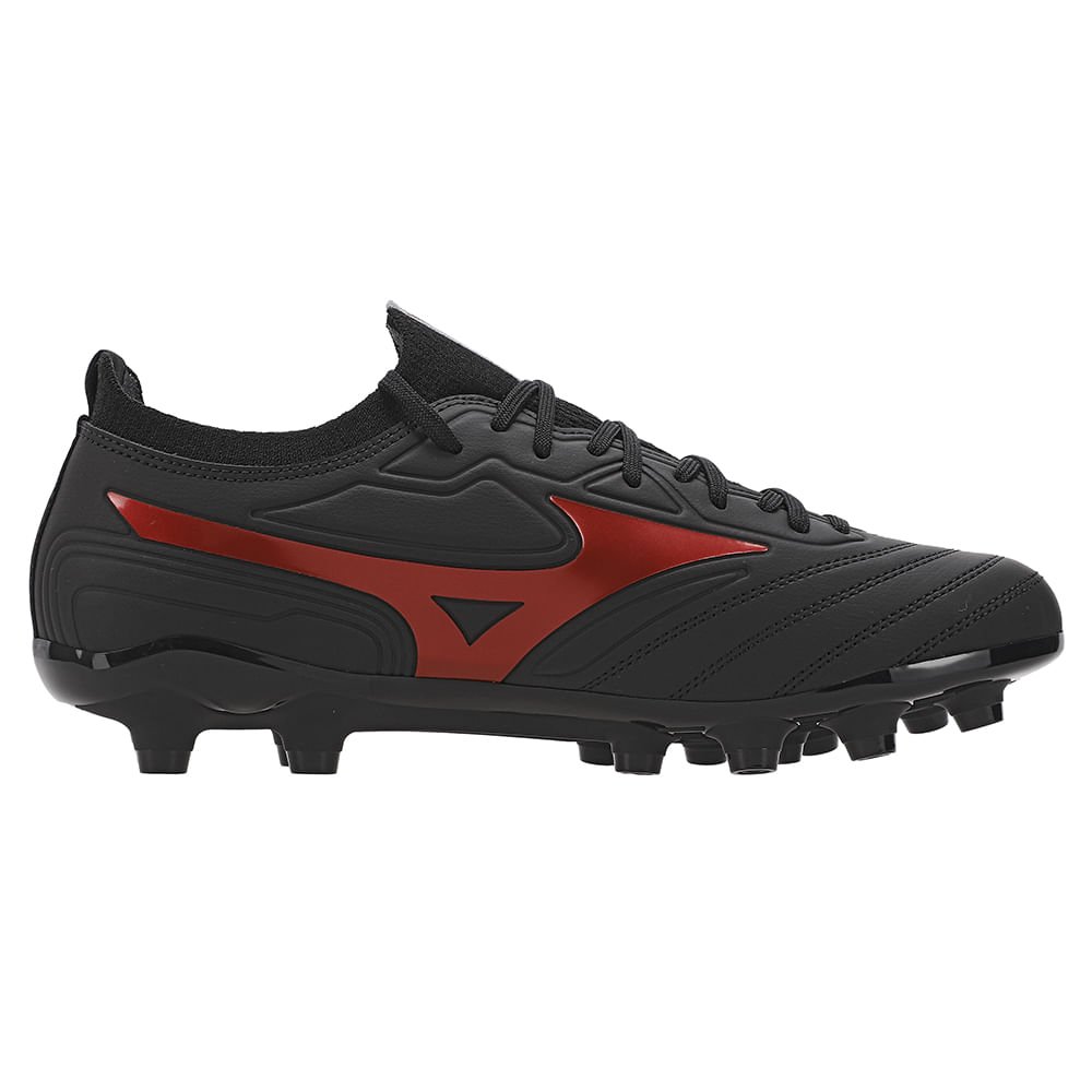 Chuteira de Campo Mizuno Regent MD Masculina Preto/Vermelho 5