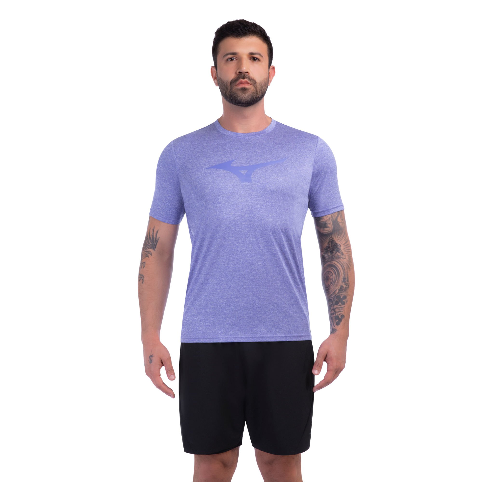 Camiseta de Corrida Mizuno Run Spark Mescla Masculino