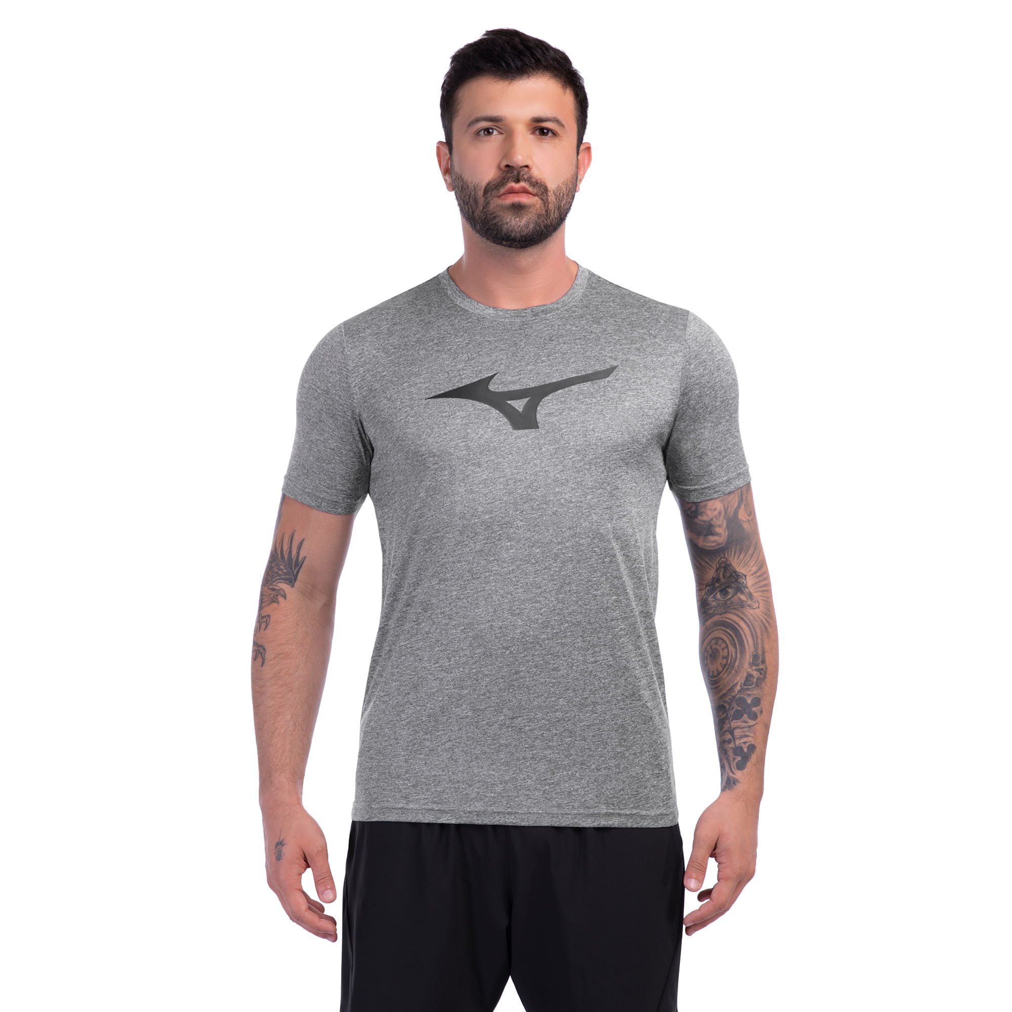 Camiseta de Corrida Mizuno Run Spark Mescla Masculina
