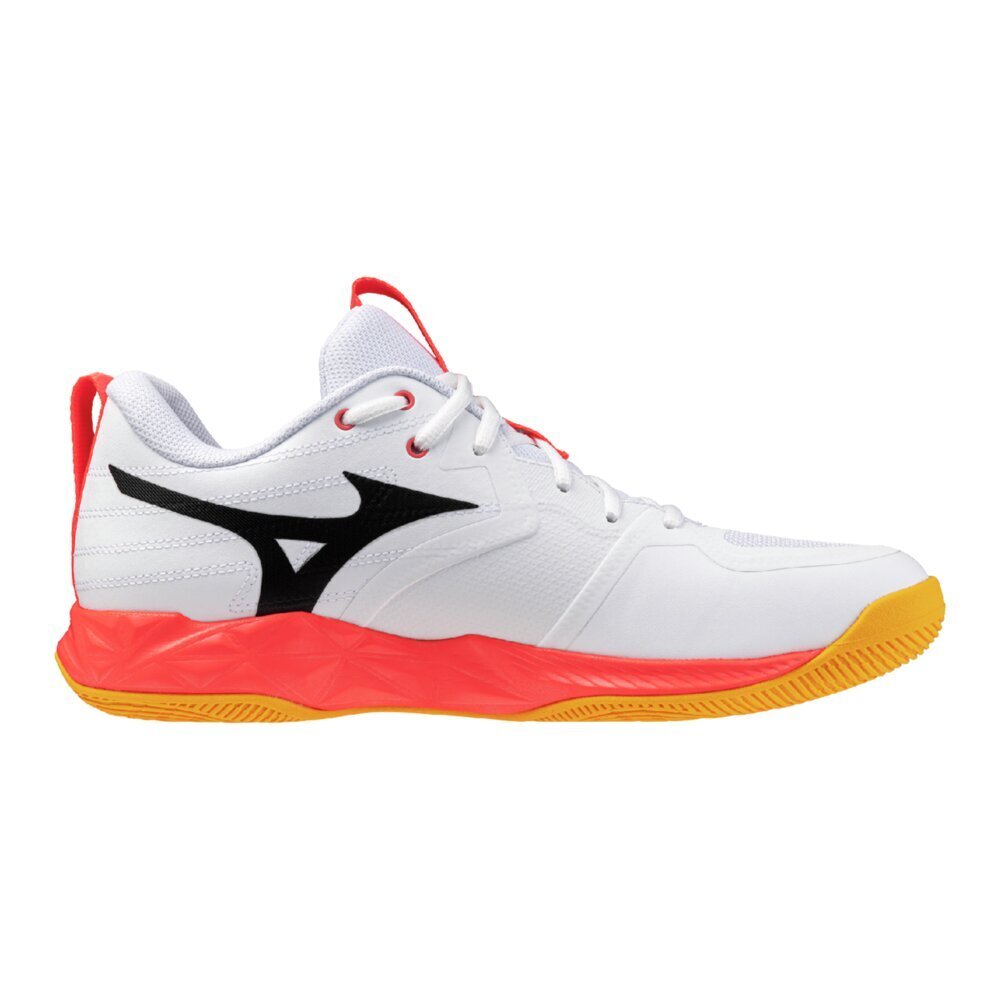 Tênis de Vôlei Mizuno Momentum Pro Branco/Amarelo/Rosa 4