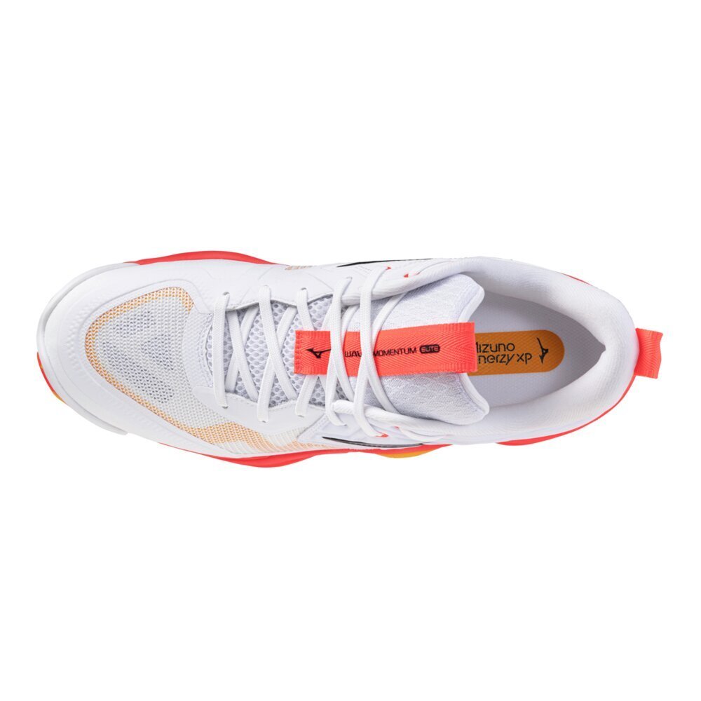 Tênis de Vôlei Mizuno Momentum Elite Branco/Amarelo/Laranja 2
