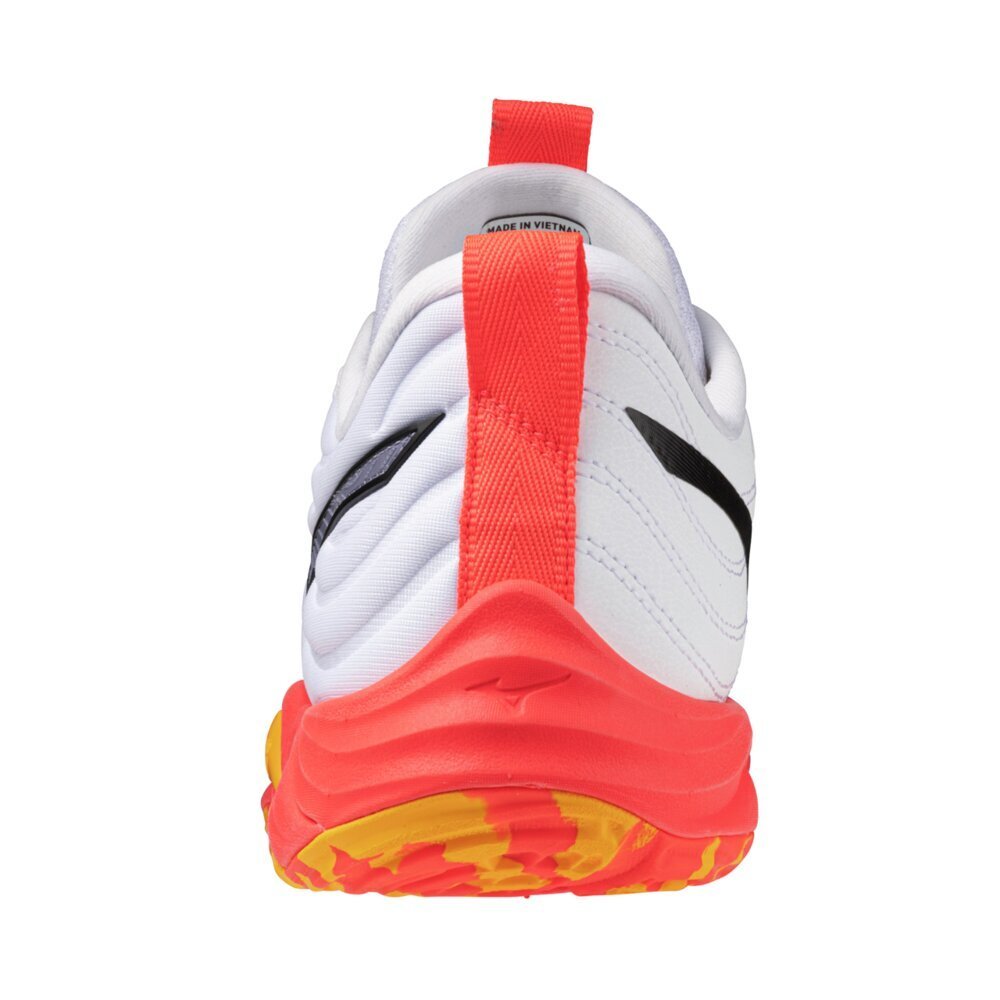 Tênis de Vôlei Mizuno Momentum Elite Branco/Amarelo/Laranja 3