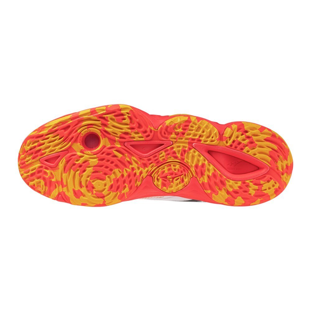 Tênis de Vôlei Mizuno Momentum Elite Branco/Amarelo/Laranja 5