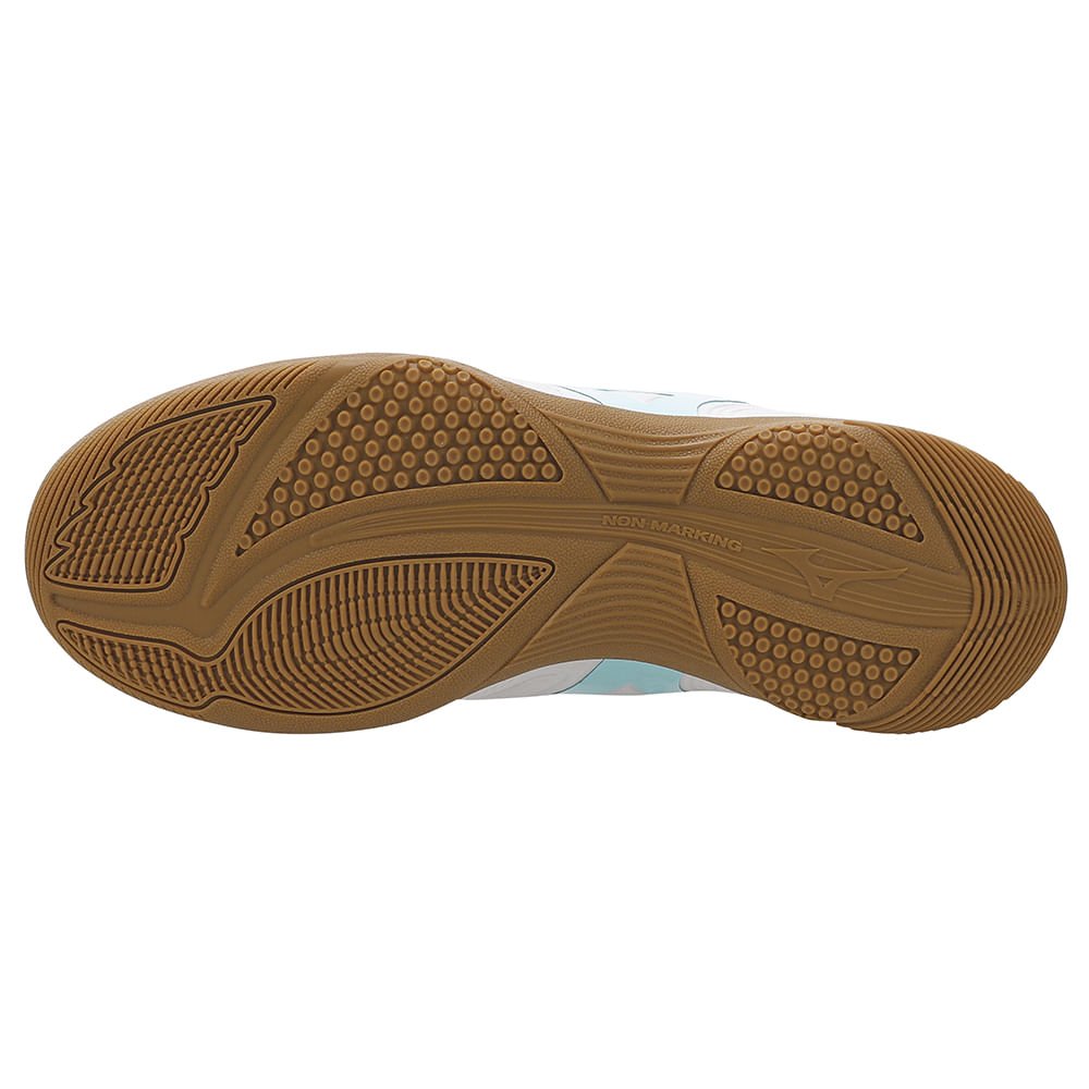 Chuteira Futsal Mizuno Regent IN Junior Branco/Azul 2