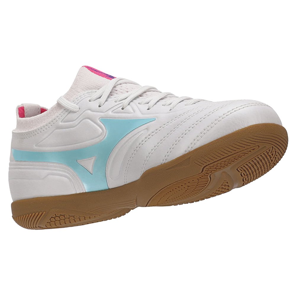 Chuteira Futsal Mizuno Regent IN Junior Branco/Azul 6