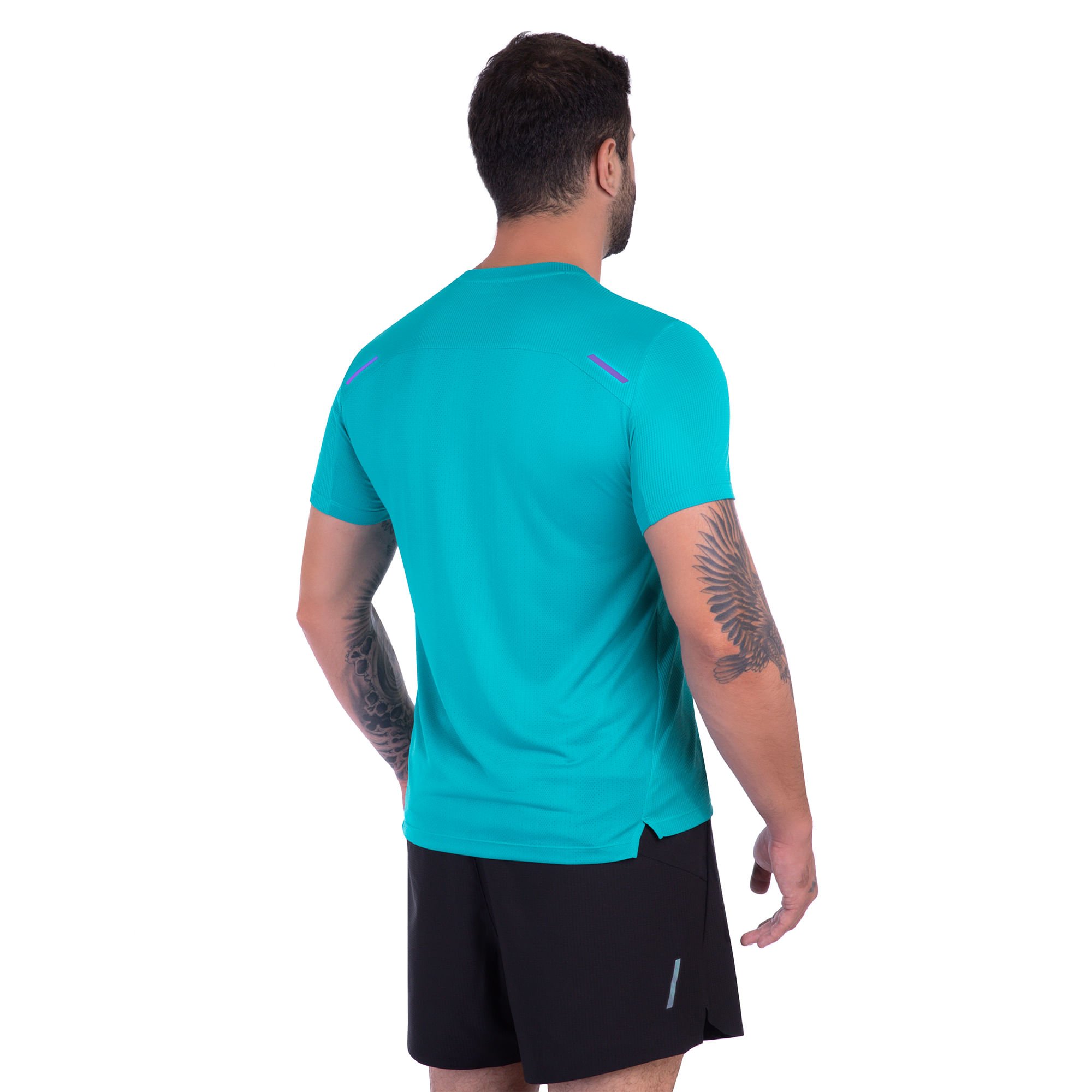 Camiseta de Corrida Mizuno High 3 Masculina Azul 6