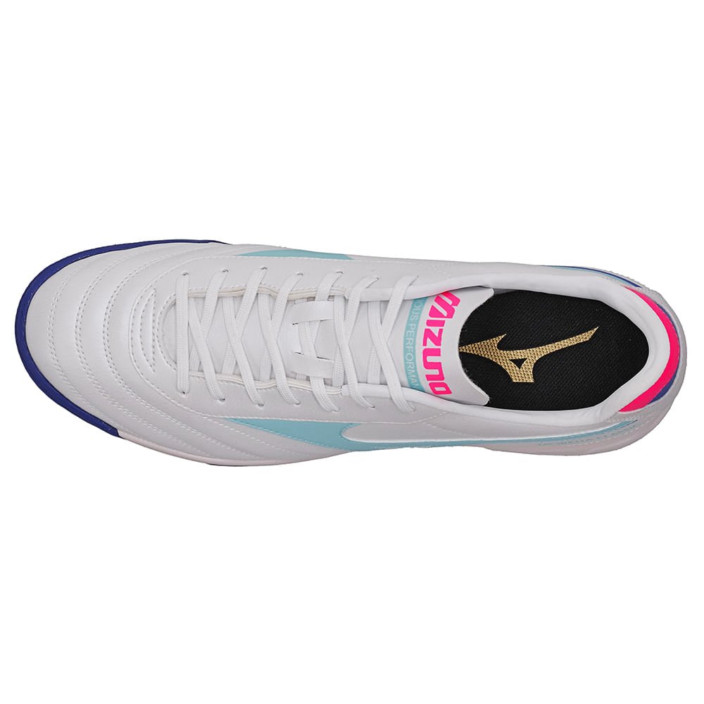 Chuteira de Campo Mizuno Morelia Classic AS Masculina Branco/Azul 3