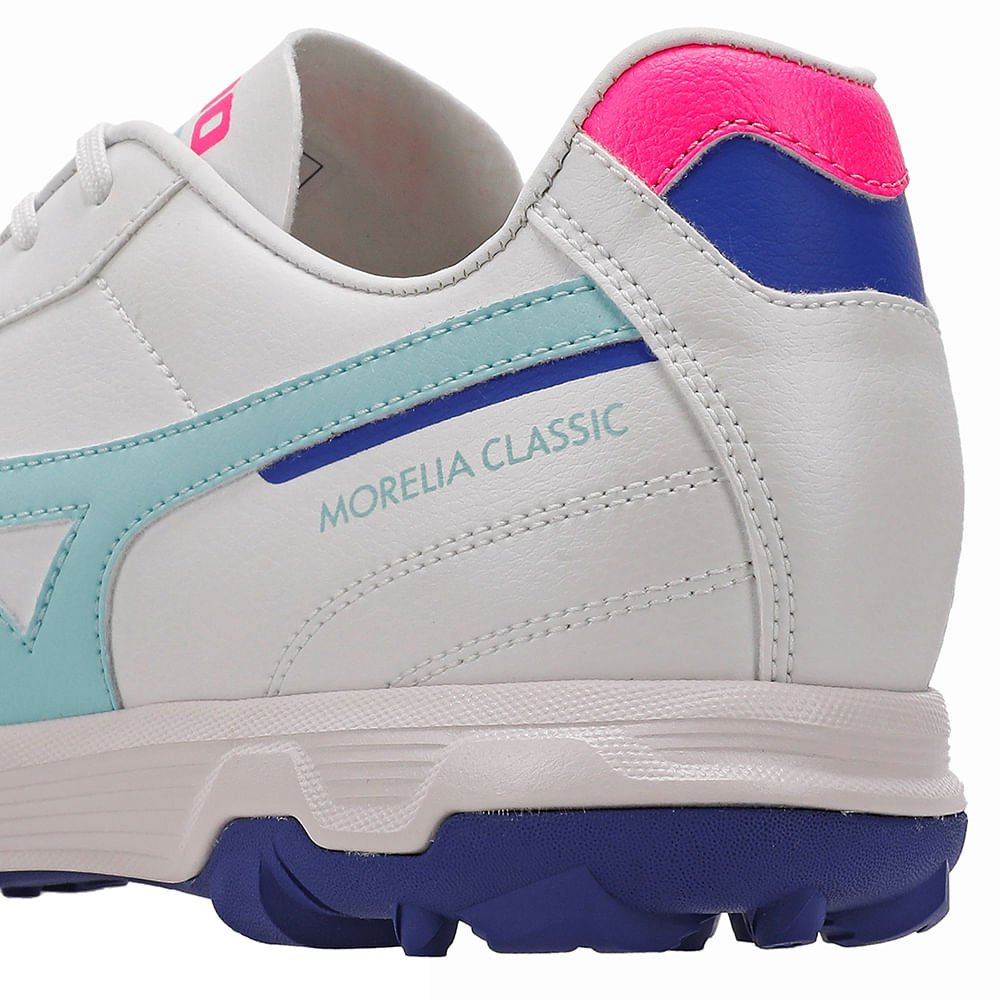 Chuteira de Campo Mizuno Morelia Classic AS Masculina Branco/Azul 8