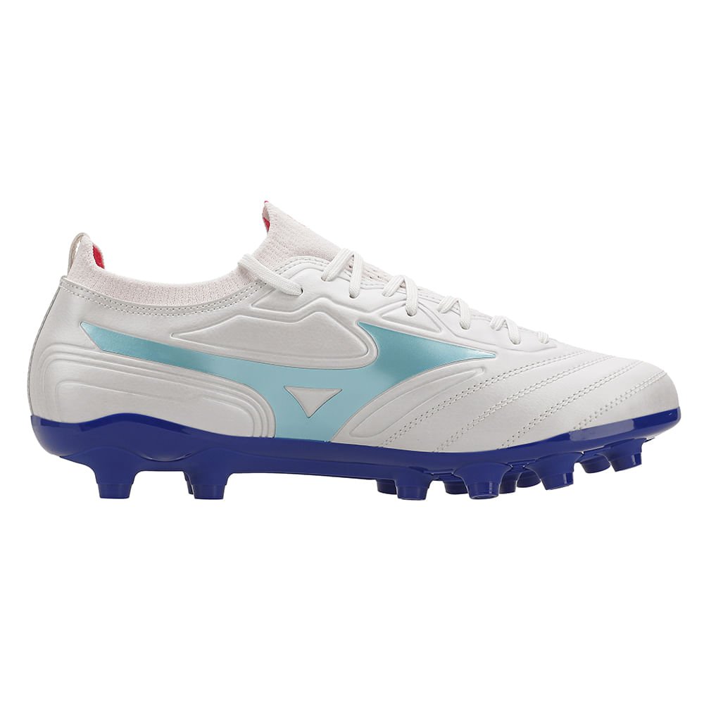 Chuteira de Campo Mizuno Regent MD Masculina Branco/Azul 5