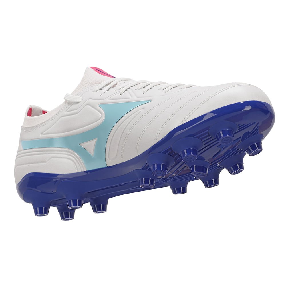 Chuteira de Campo Mizuno Regent MD Masculina Branco/Azul 6