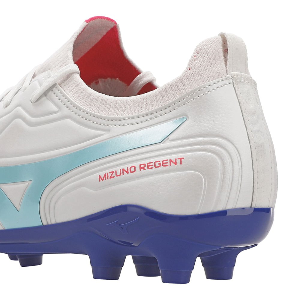 Chuteira de Campo Mizuno Regent MD Masculina Branco/Azul 8