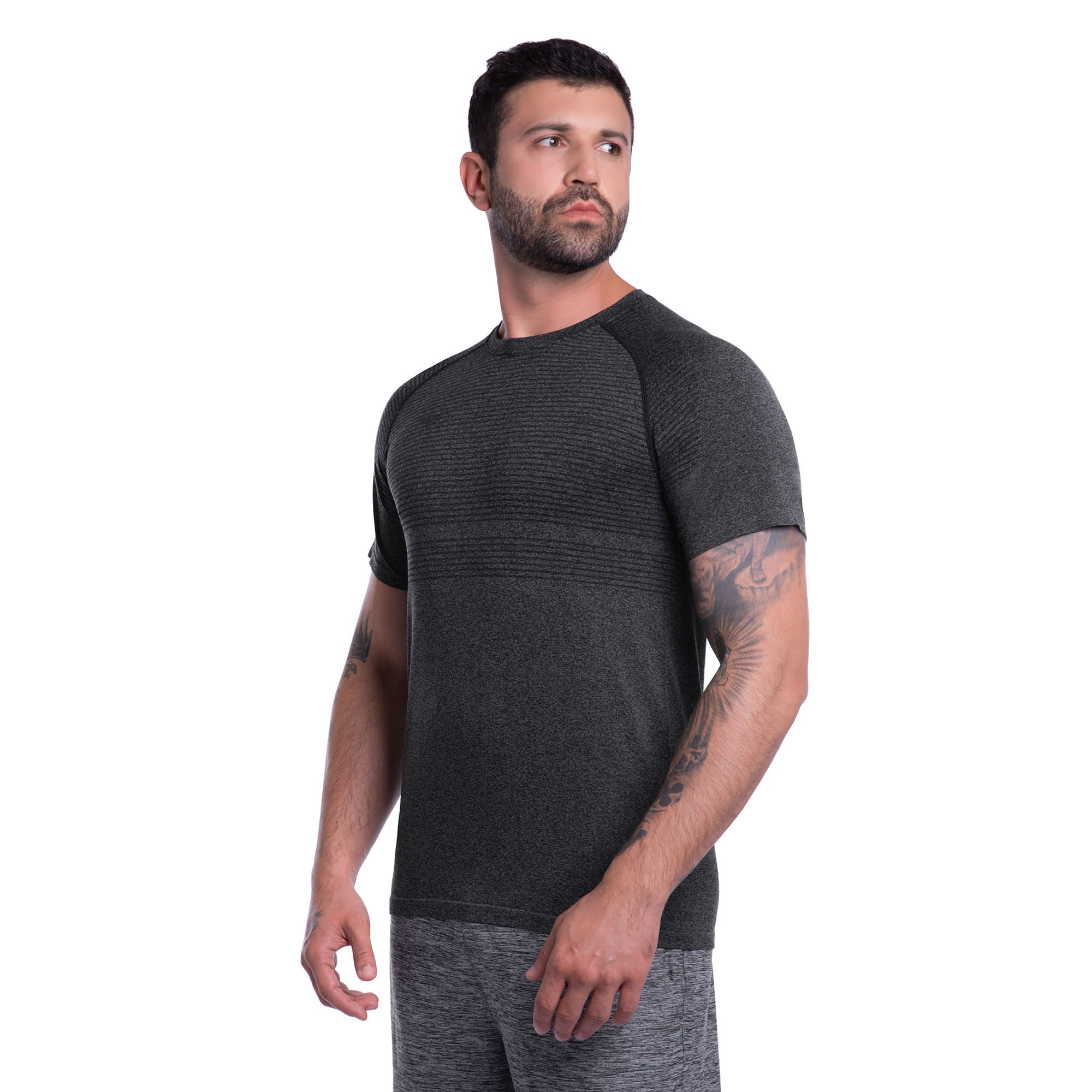 Camiseta de Treino Mizuno Soul Fit 4 New Masculina Cinza 2
