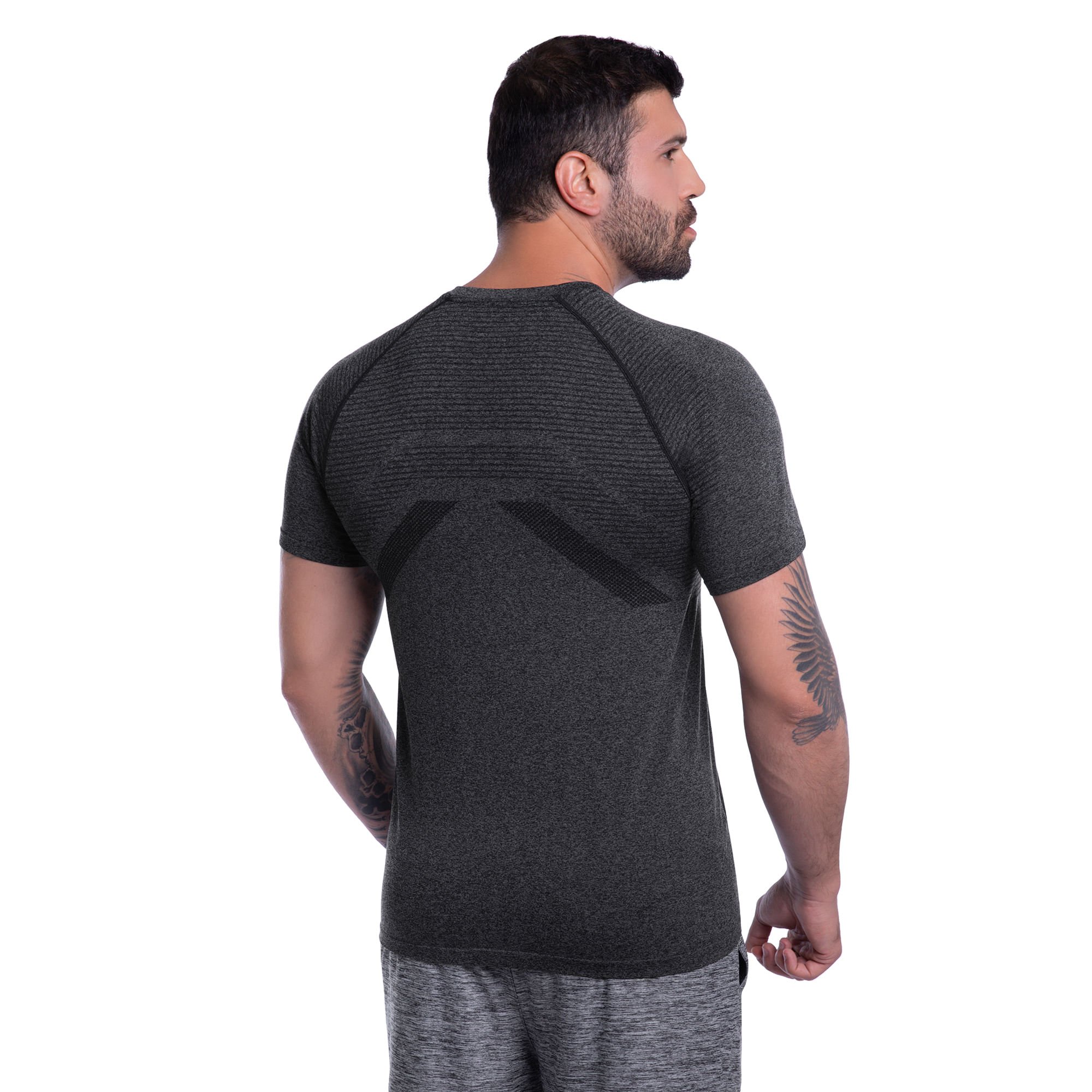 Camiseta de Treino Mizuno Soul Fit 4 New Masculina Cinza 6