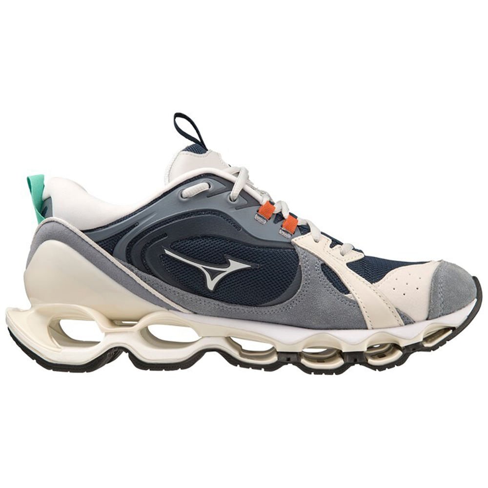 Tênis Unissex Mizuno Wave Prophecy Beta 2 Azul/Bege 4