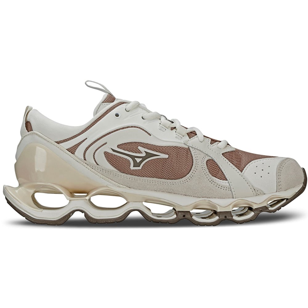 Tênis Unissex Mizuno Prophecy Beta 2 Branco Off/Marrom 4
