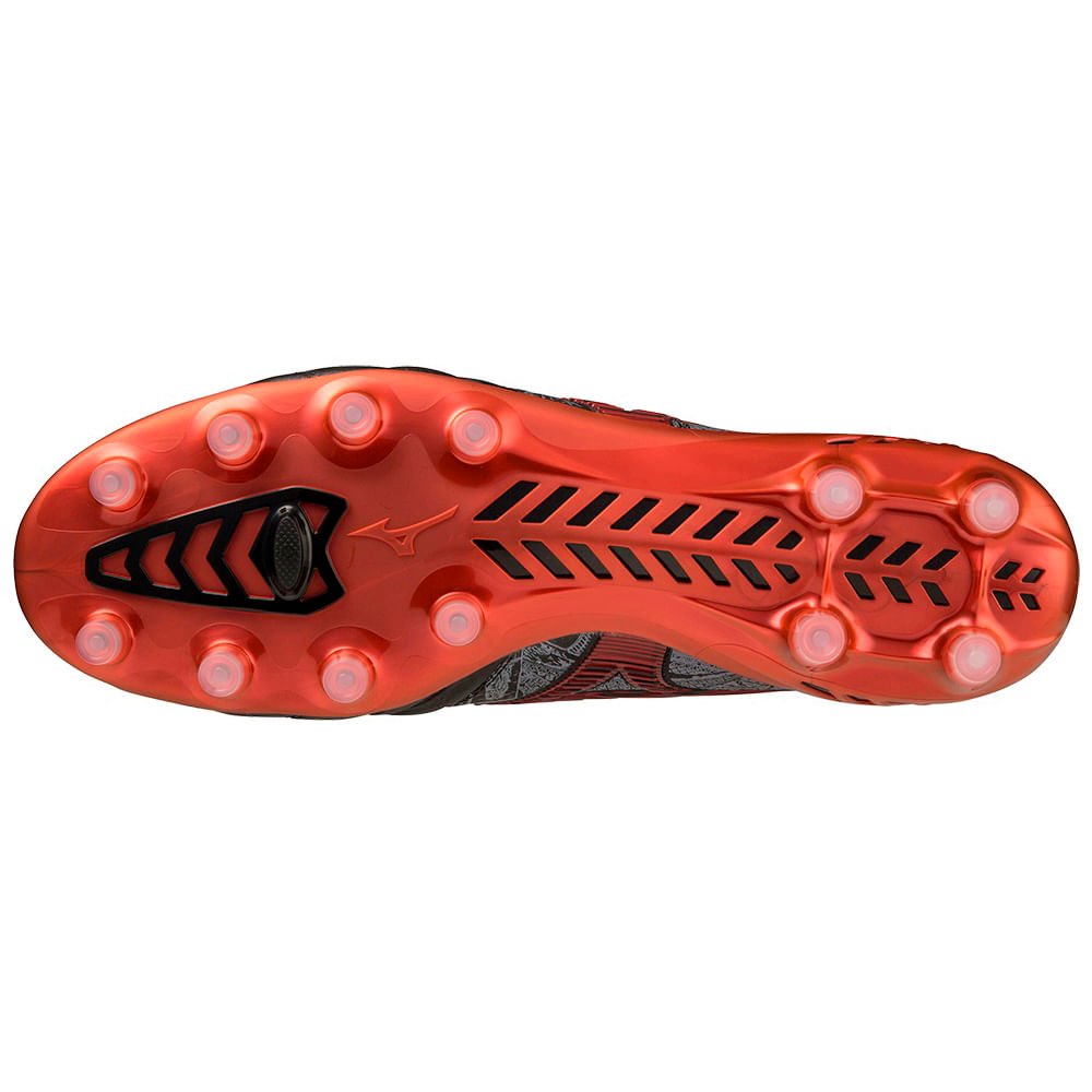 Chuteira de Campo Masculina Mizuno Neo III SR4 Beta Japan Preto/Laranja 3