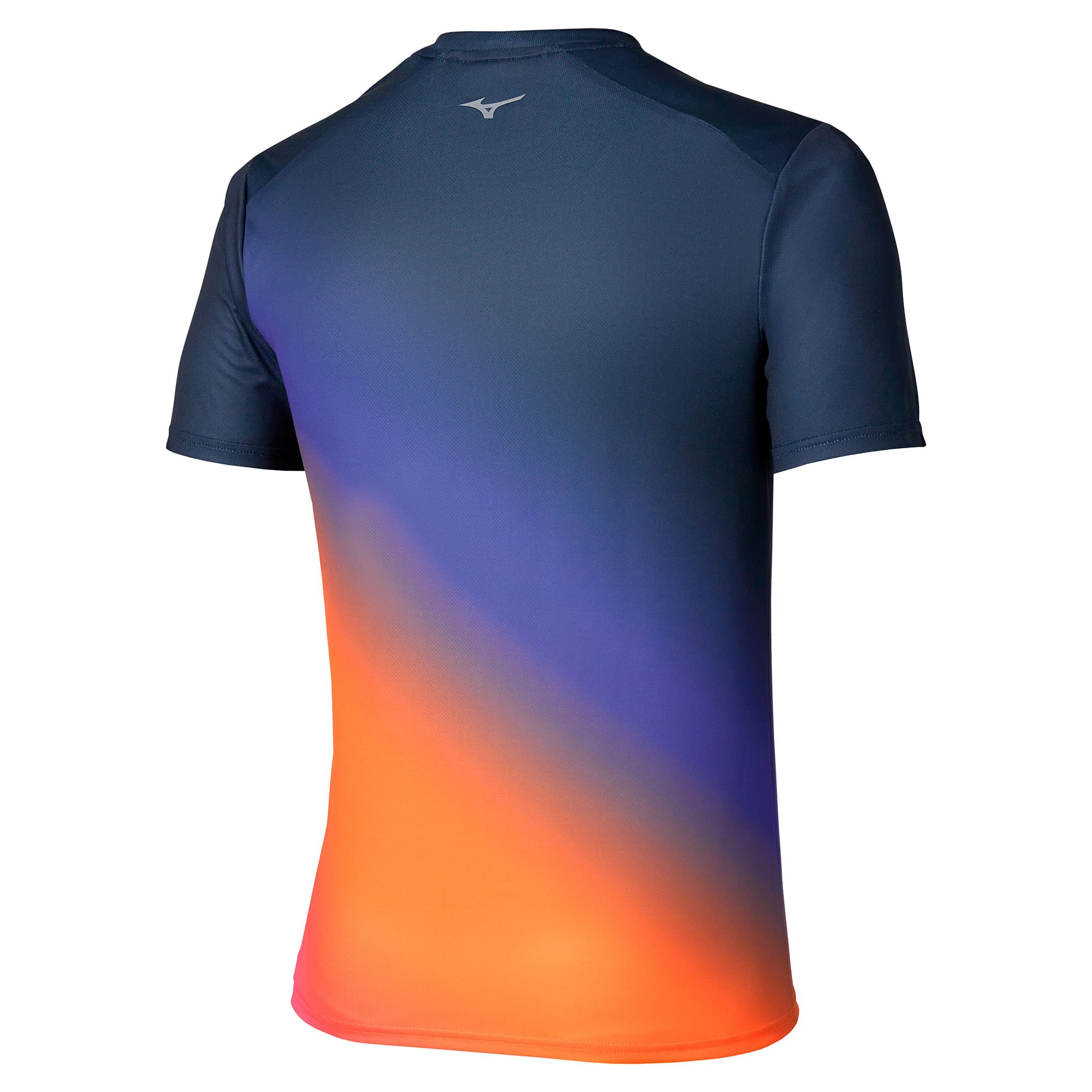 Camiseta de Corrida Mizuno Core Graphic Masculina Azul/Laranja 2