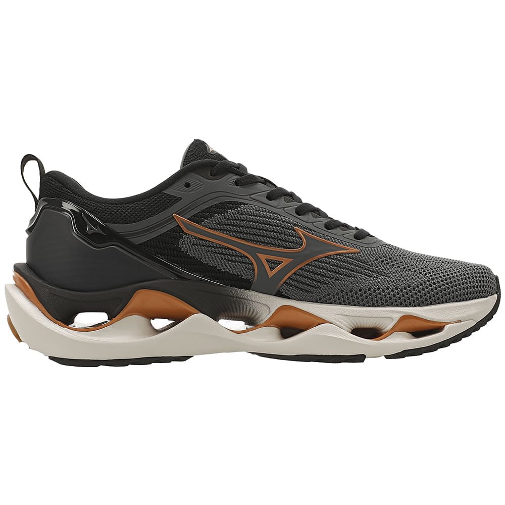 Tênis de Corrida Mizuno Wave Stratos 3 Cinza 5