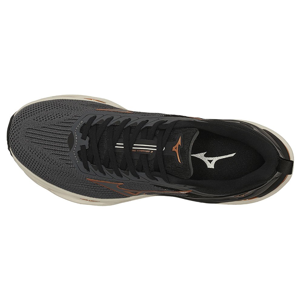 Tênis de Corrida Mizuno Wave Stratos 3 Cinza 2
