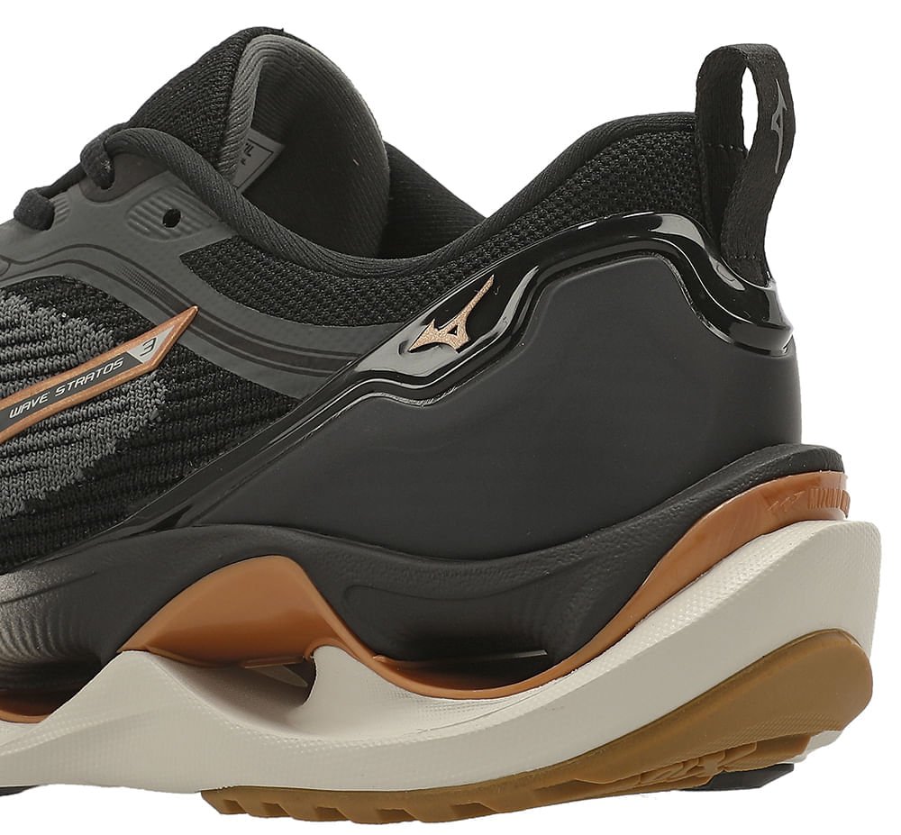 Tênis de Corrida Mizuno Wave Stratos 3 Cinza 8