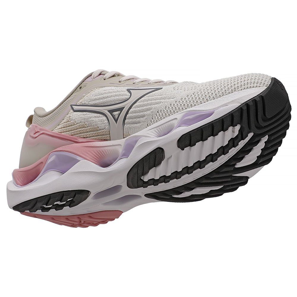Tênis de Corrida Feminino Mizuno Wave Stratos 3 Bege 7