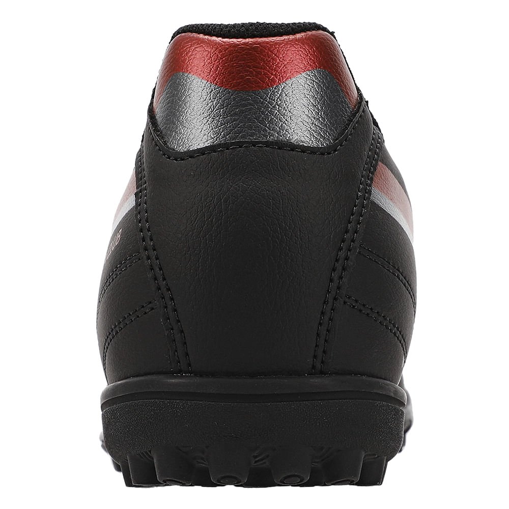 Chuteira Society Mizuno Morelia Club AS Masculina Preto/Vermelho 4