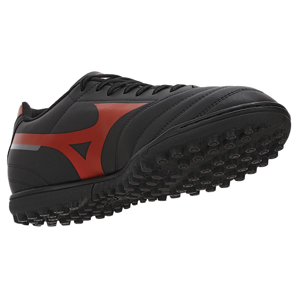 Chuteira Society Mizuno Morelia Club AS Masculina Preto/Vermelho 6