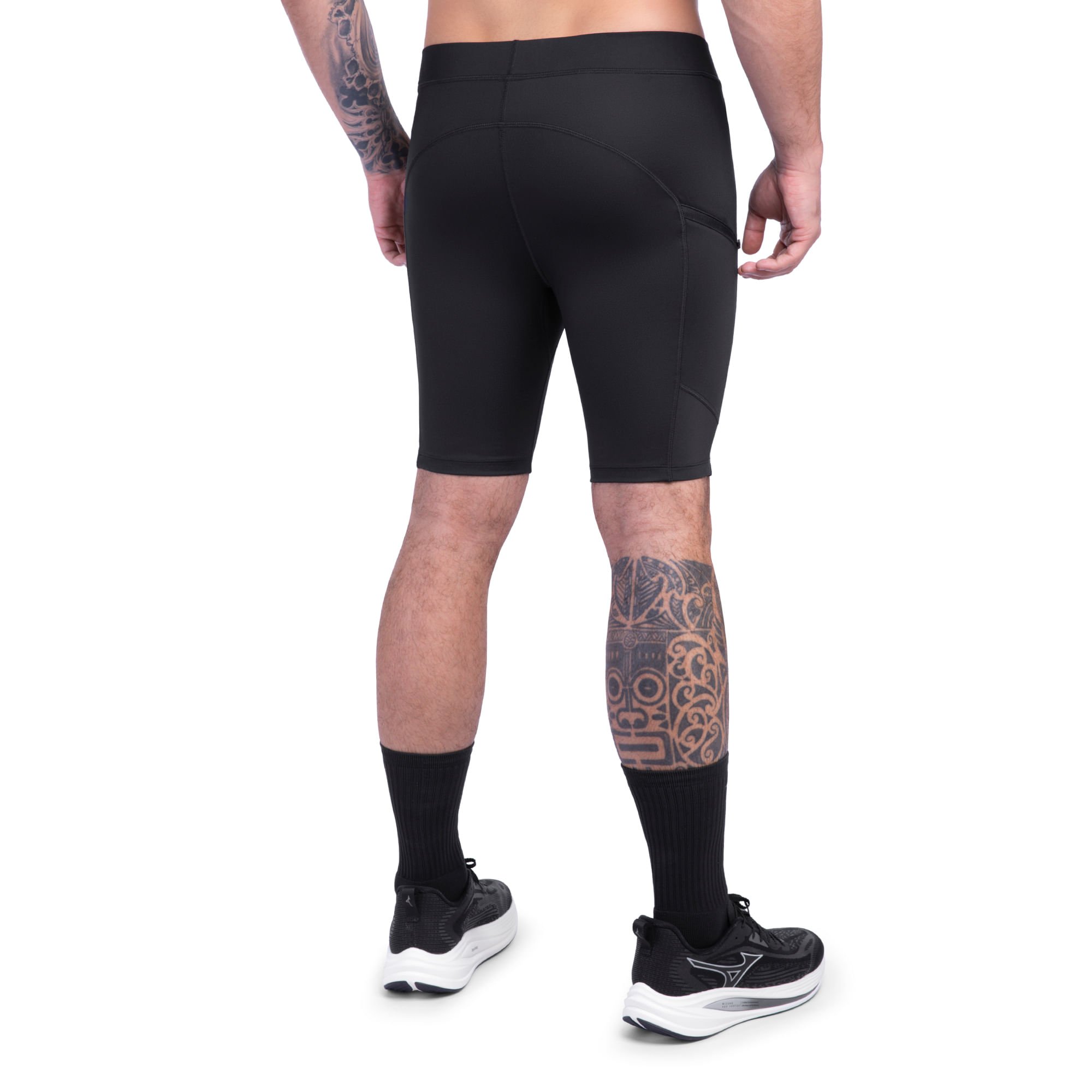 Bermuda de Corrida Mizuno Compress Masculina Preto 5