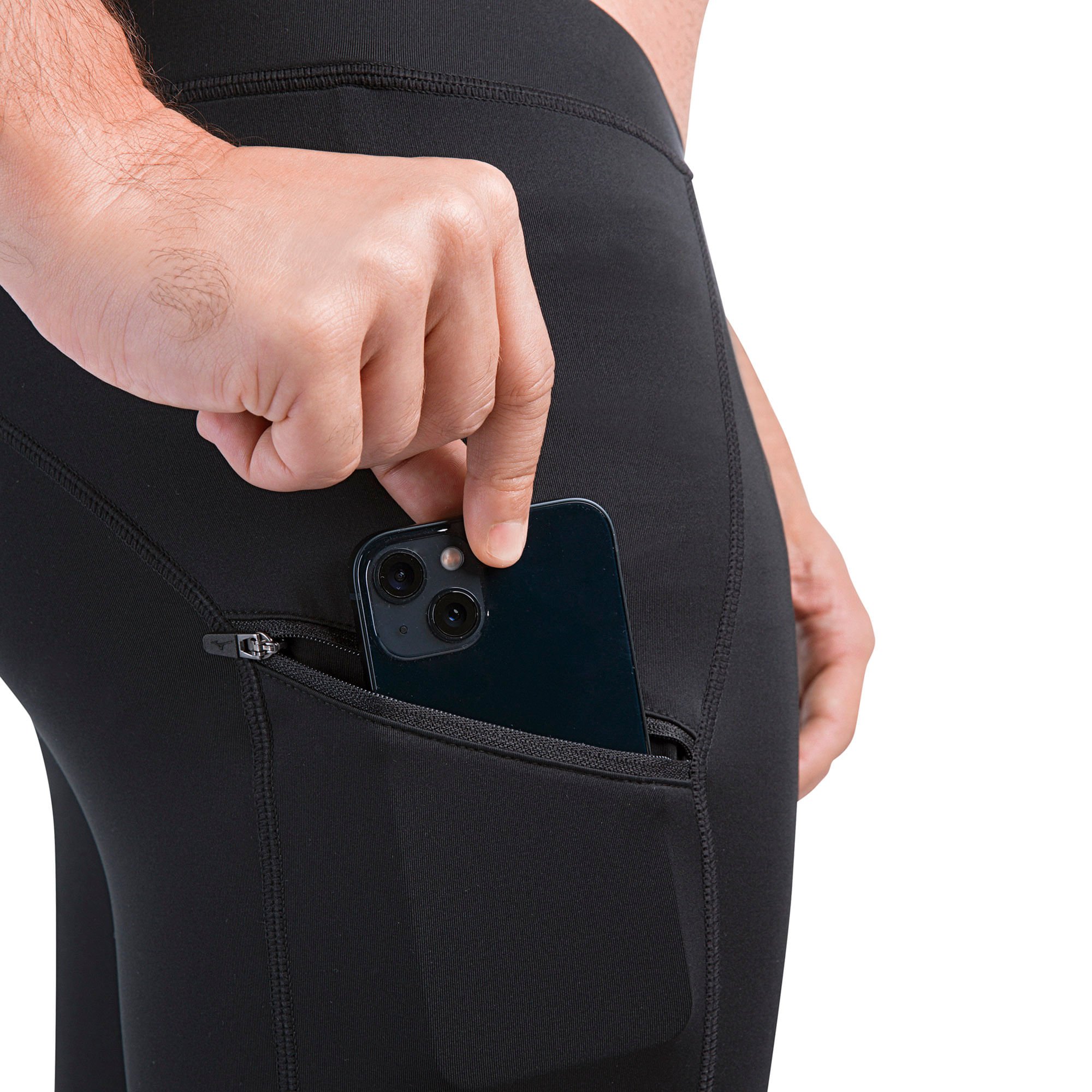 Bermuda de Corrida Mizuno Compress Masculina Preto 7