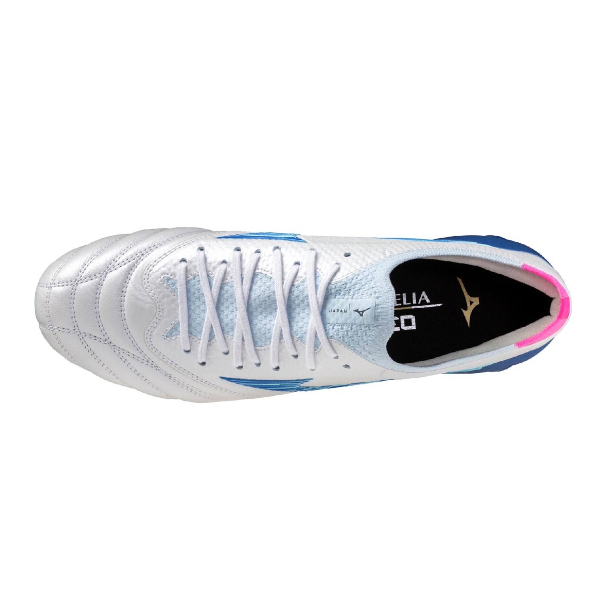 Chuteira de Campo Mizuno Morelia Neo IV Beta Japan Masculina Branco/Azul 3