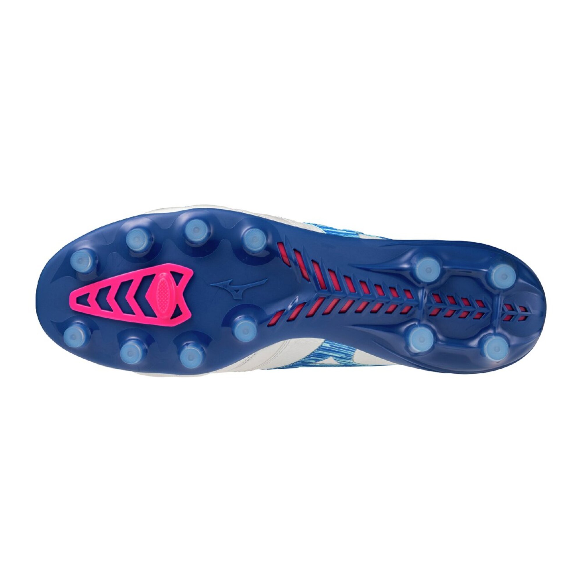 Chuteira de Campo Mizuno Morelia Neo IV Beta Japan Masculina Branco/Azul 2