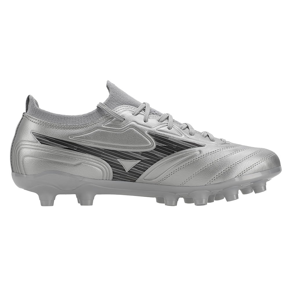 Chuteira de Campo Mizuno Regent MD Masculina Prata 5