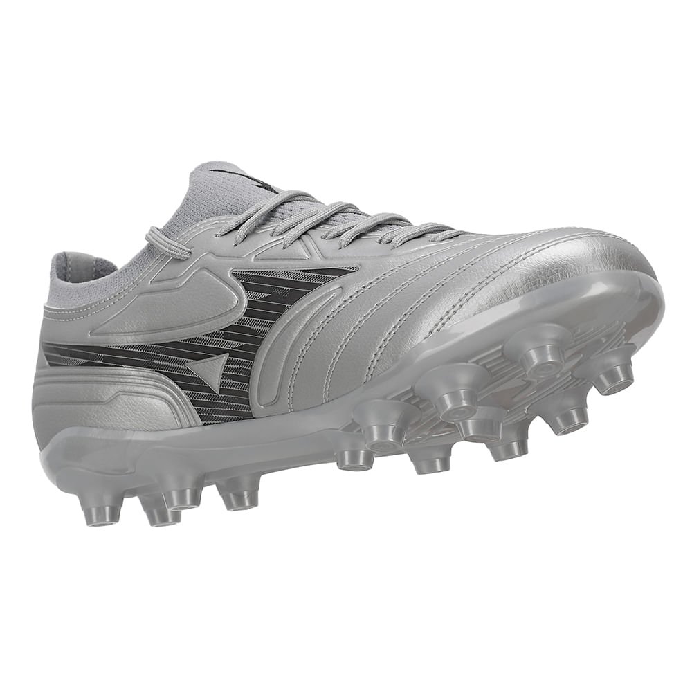 Chuteira de Campo Mizuno Regent MD Masculina Prata 6