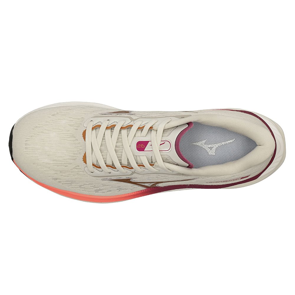 Tênis de Corrida Mizuno Wave Creation 26 Feminino Bege 2