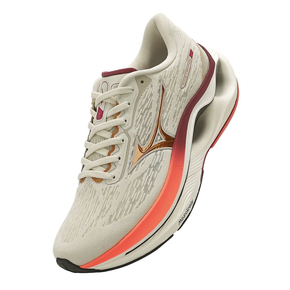 Tênis de Corrida Mizuno Wave Creation 26 Feminino Bege 7