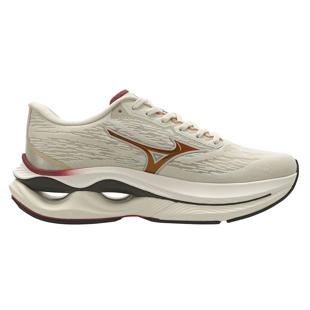 Tênis de Corrida Mizuno Wave Creation 26 Feminino Bege 5