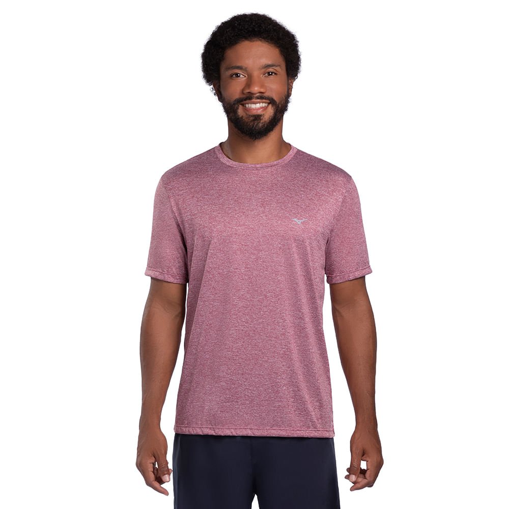 Camiseta de Corrida Masculina Mizuno Run Spark 2 Mescla