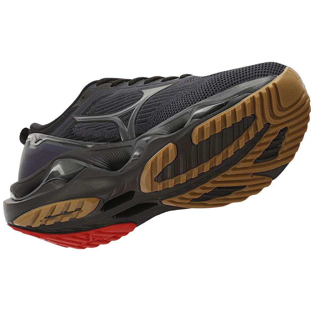 Tênis de Corrida Mizuno Wave Stratos 3 Masculino Preto 6