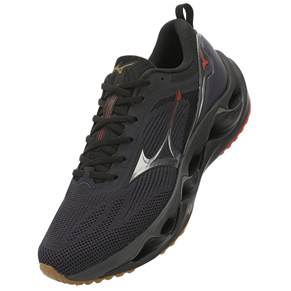 Tênis de Corrida Mizuno Wave Stratos 3 Masculino Preto 7
