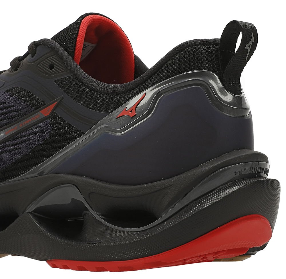 Tênis de Corrida Mizuno Wave Stratos 3 Masculino Preto 8