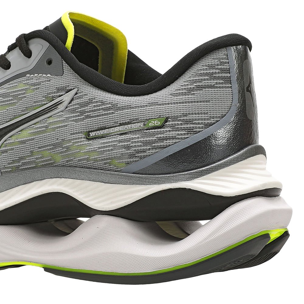 Tênis de Corrida Mizuno Wave Creation 26 Masculino Cinza 7