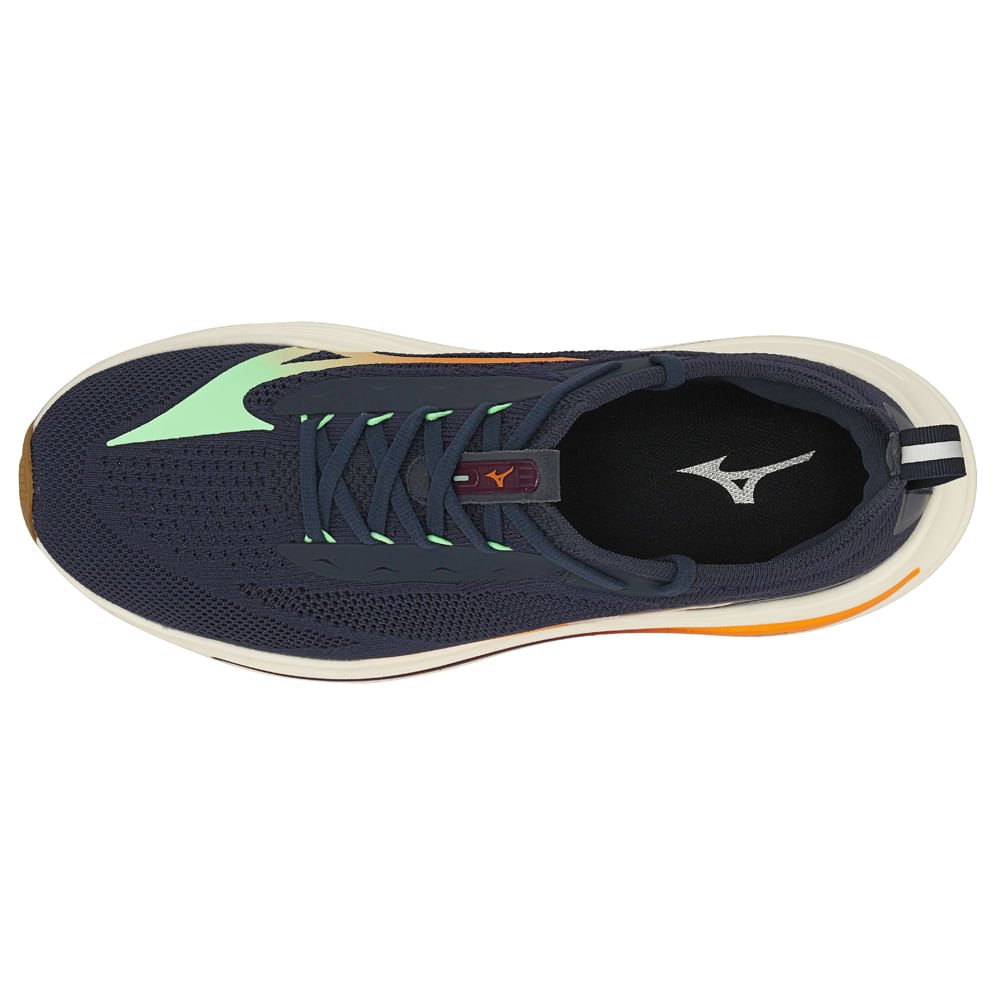 Tênis de Corrida Mizuno Neo Aura Knit Masculino Azul Marinho 2
