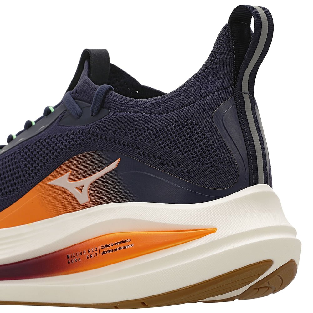 Tênis de Corrida Mizuno Neo Aura Knit Masculino Azul Marinho 8